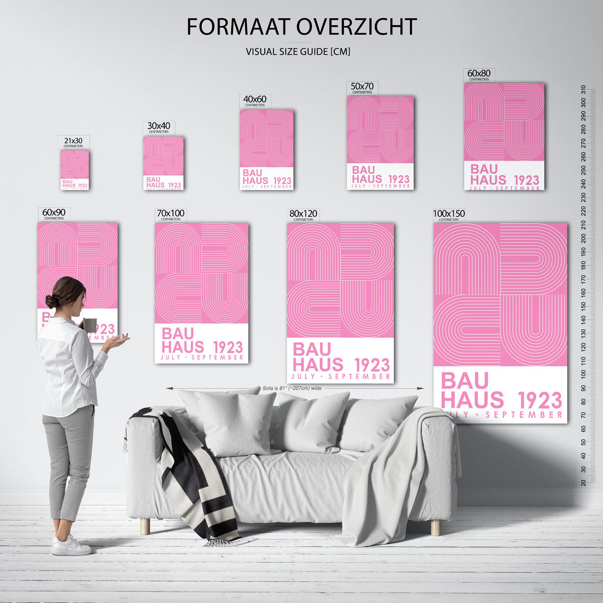 Lijnen en vlakkenspel Poster