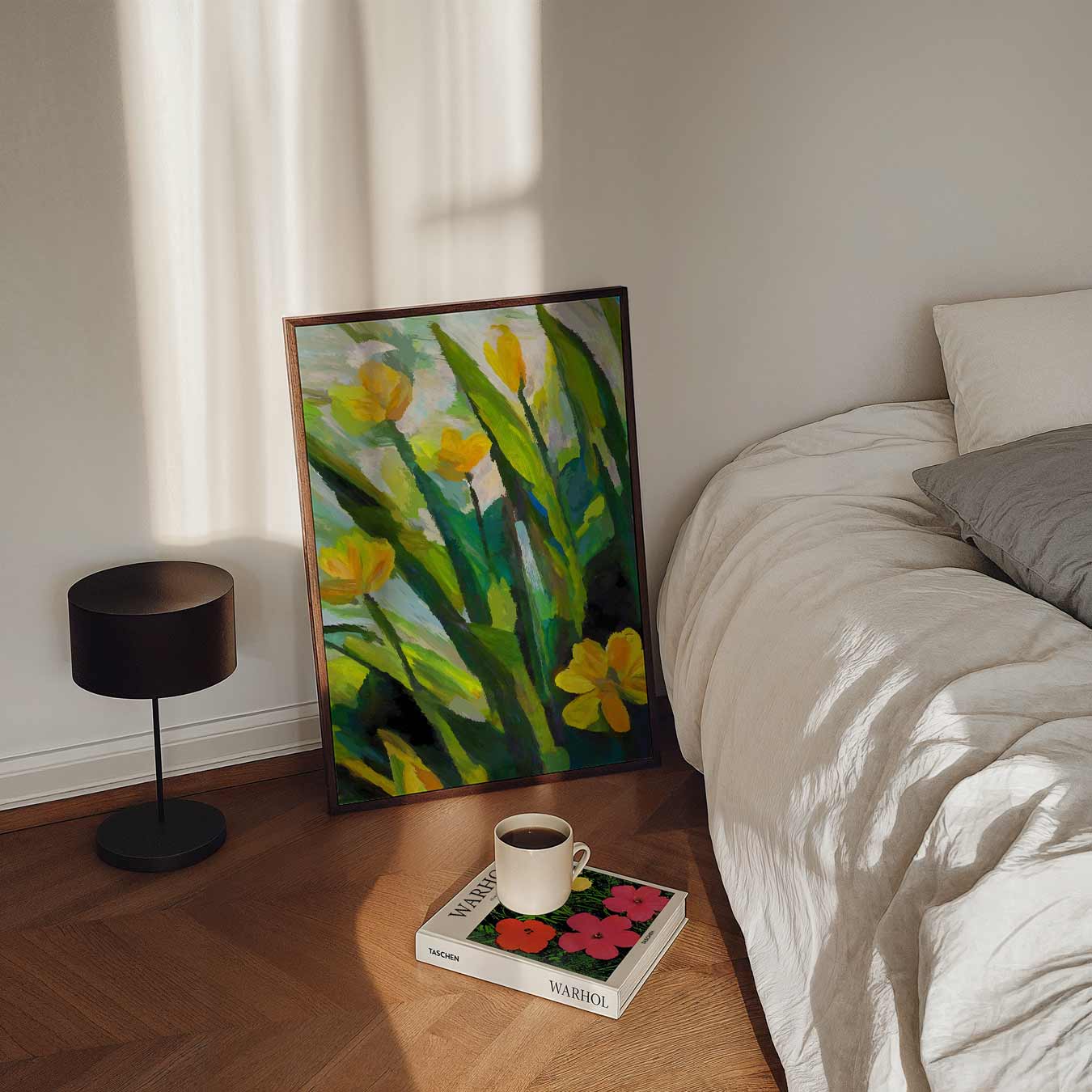 Bloeiende Lente Tulpenschilderij Poster-WallArtistic