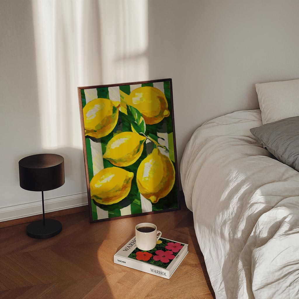 Frisse Citroen Sfeer Poster-WallArtistic