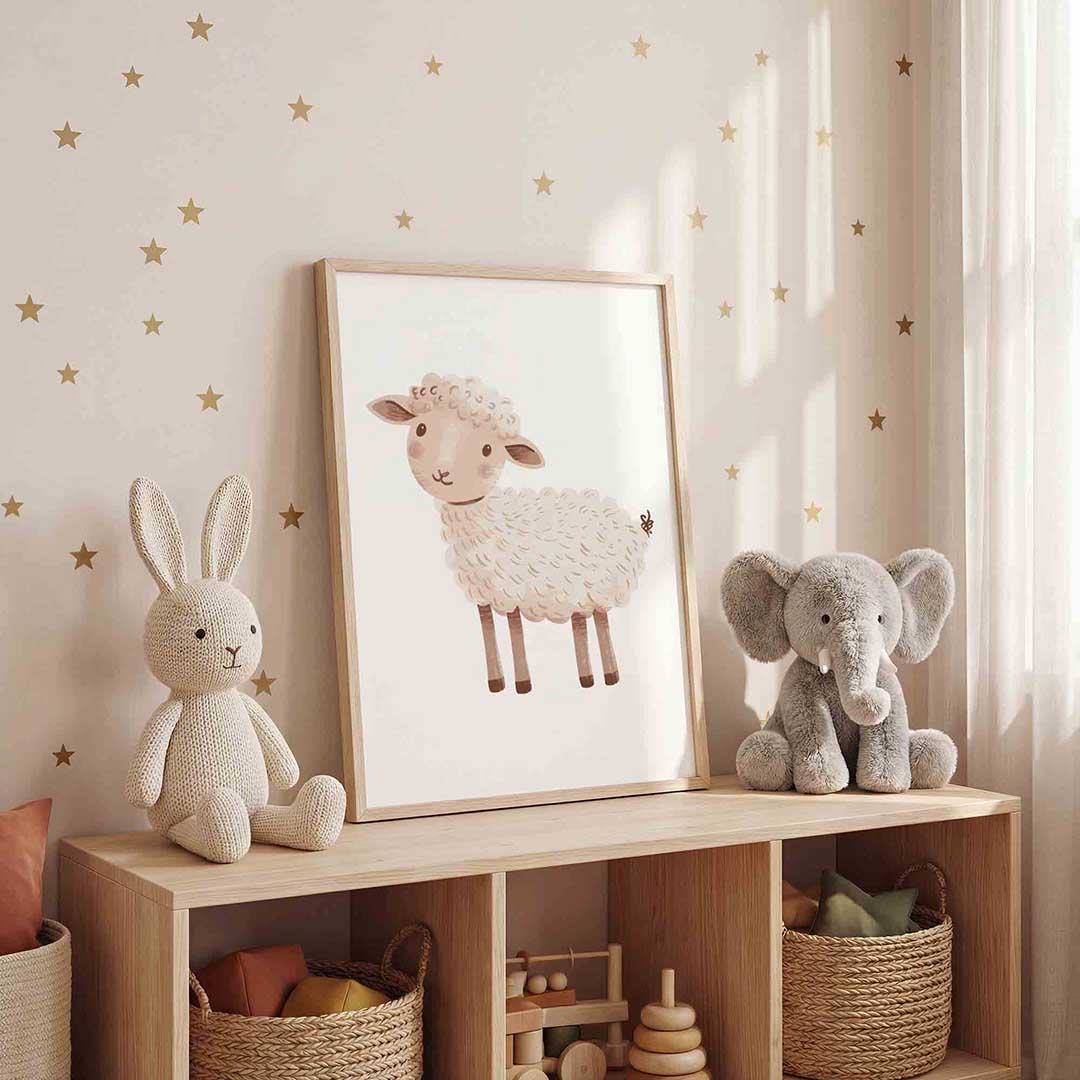 Schattig schaap Poster