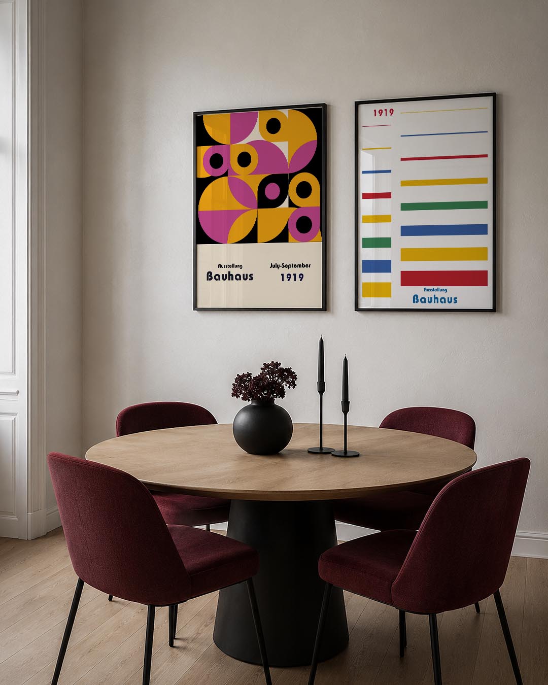 Kleurrijke cirkelpatronen Posterset