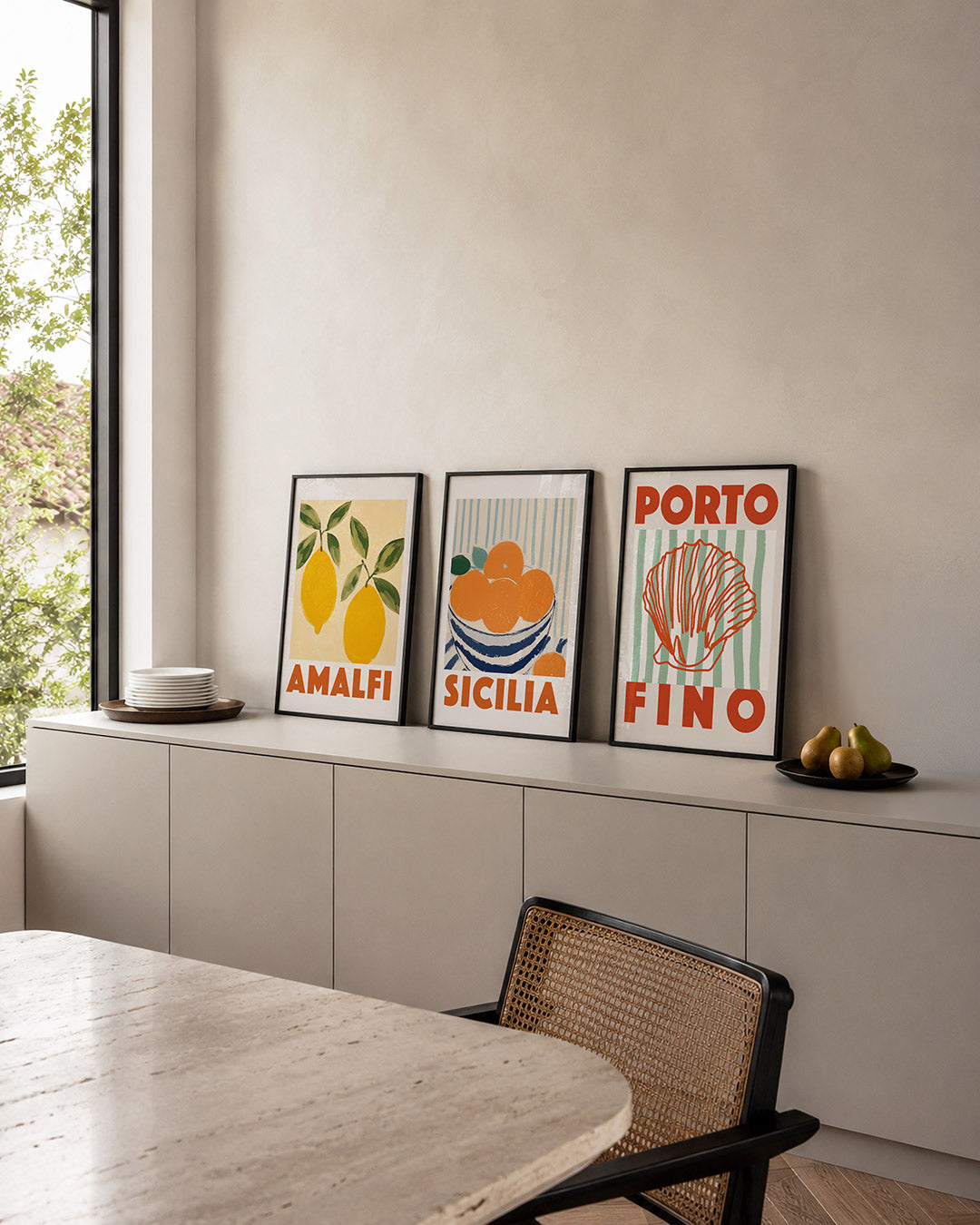 Citroenkleurenspel Posterset