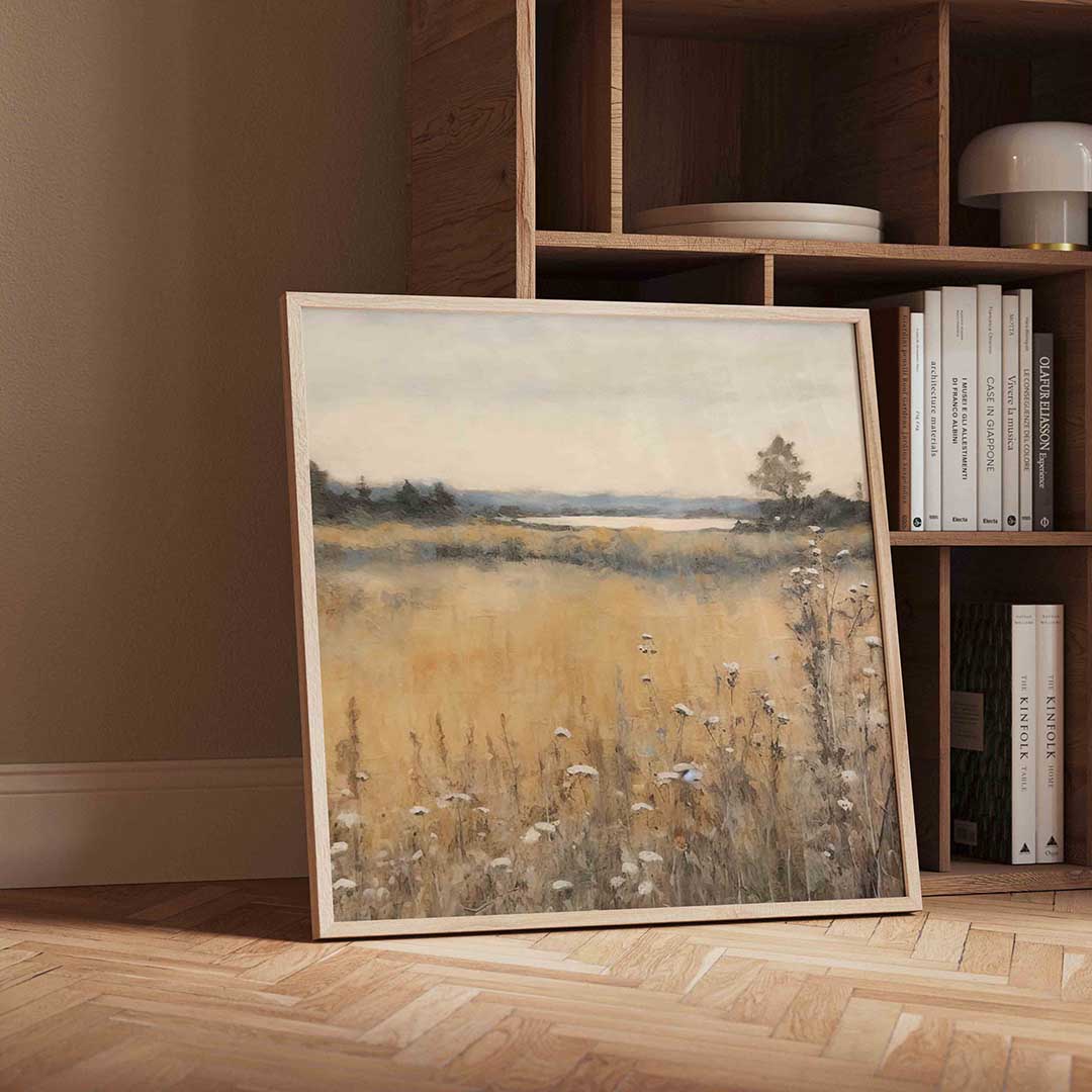 Landschap met bloemen Poster