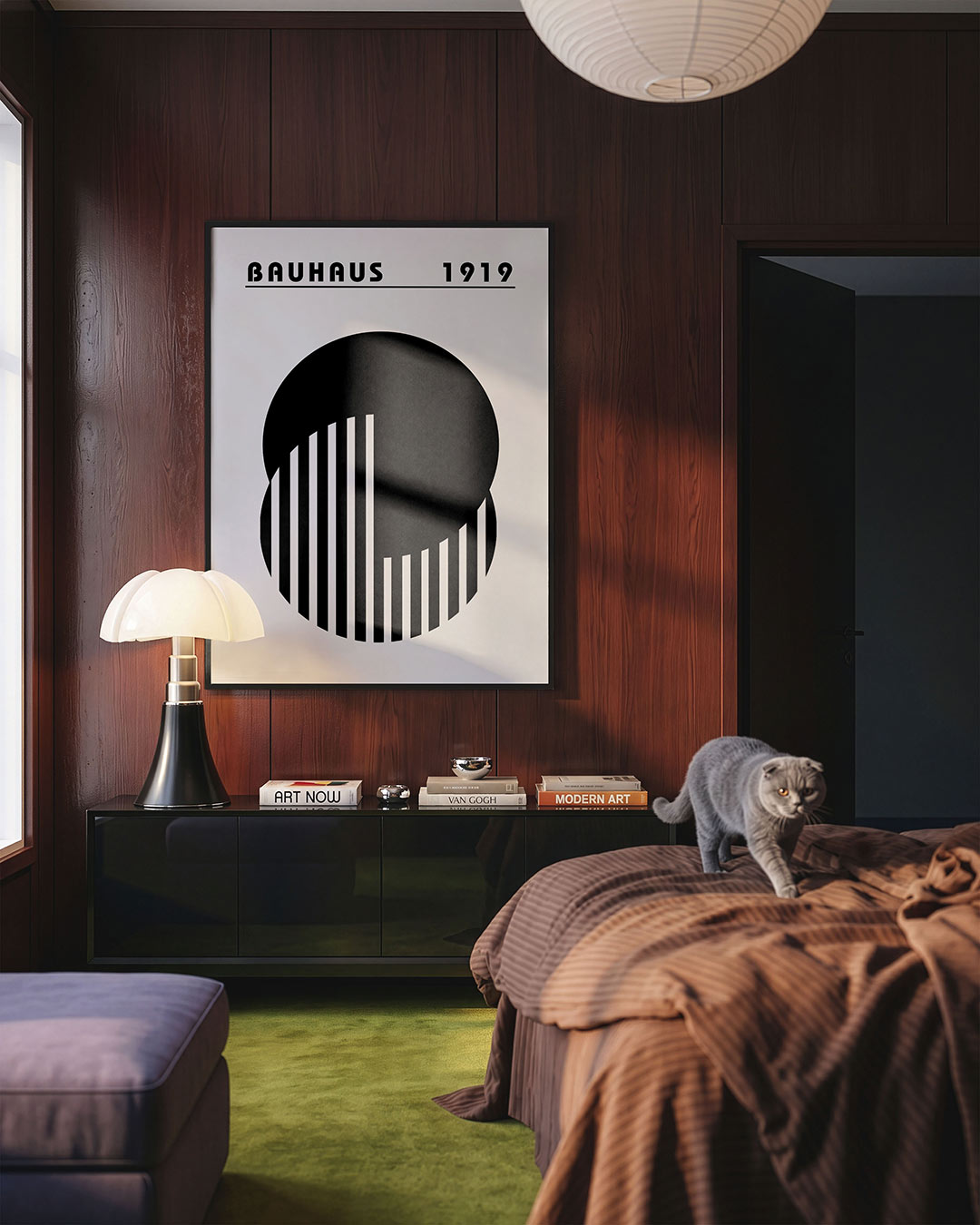 Cirkel en strepen Poster
