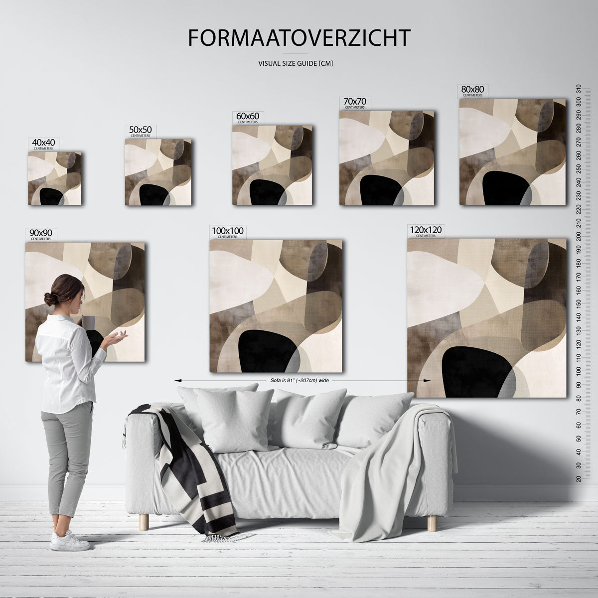 Abstracte vormen Poster