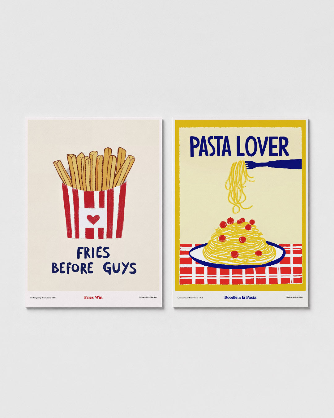 Friet en liefde Posterset