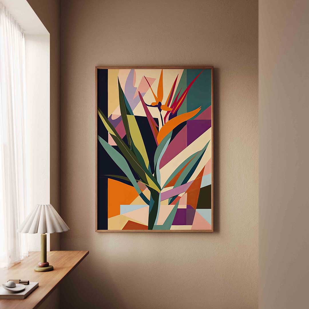 Abstracte bladeren Poster