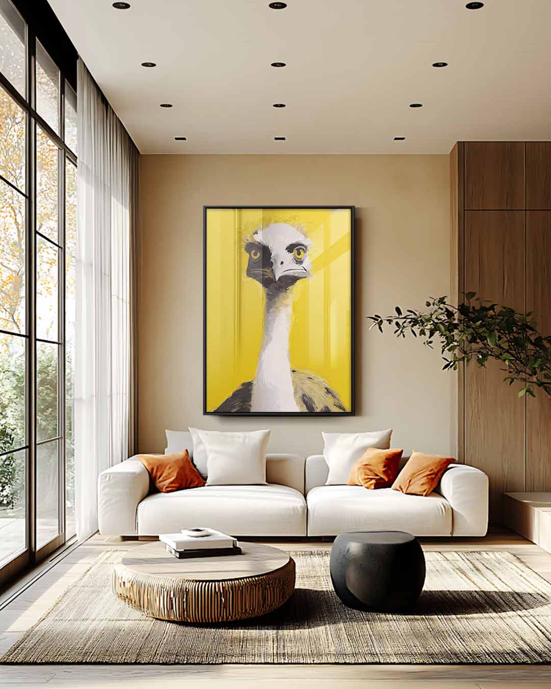 Ostrich Portrait Artwork