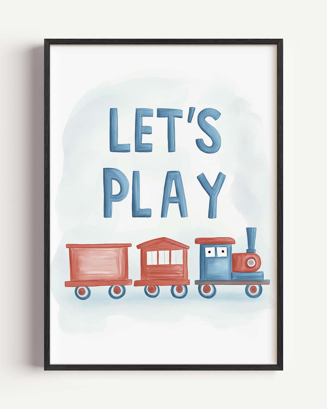 Speelse Kindertrein Poster-WallArtistic
