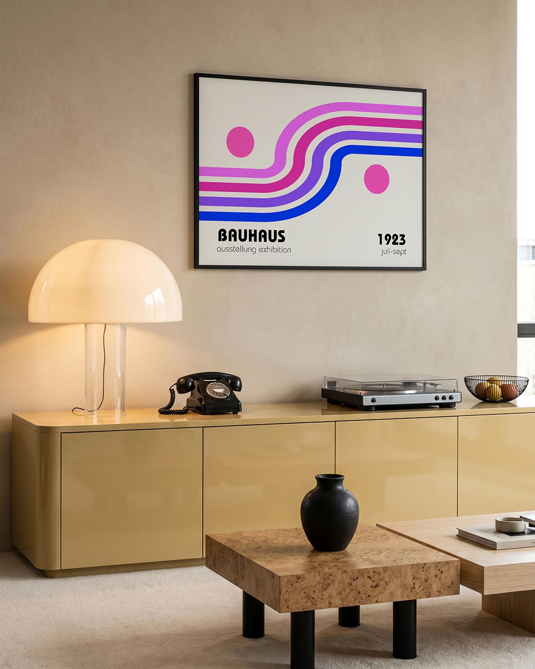 Kleurrijke lijnen Poster