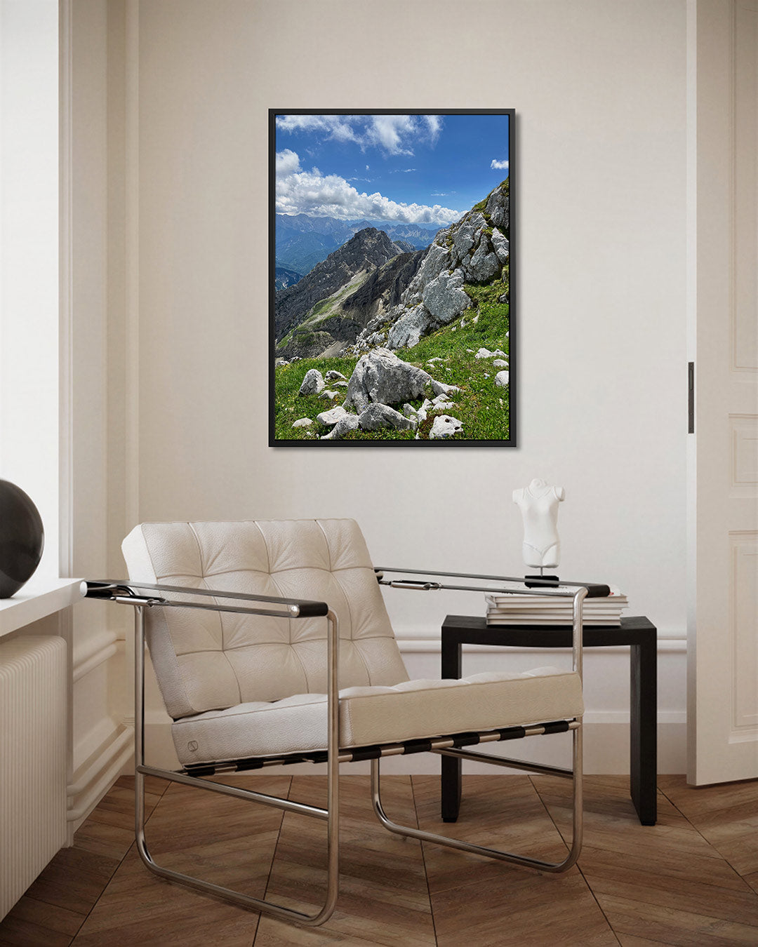 Berglandschap met rotsen Kunstwerk