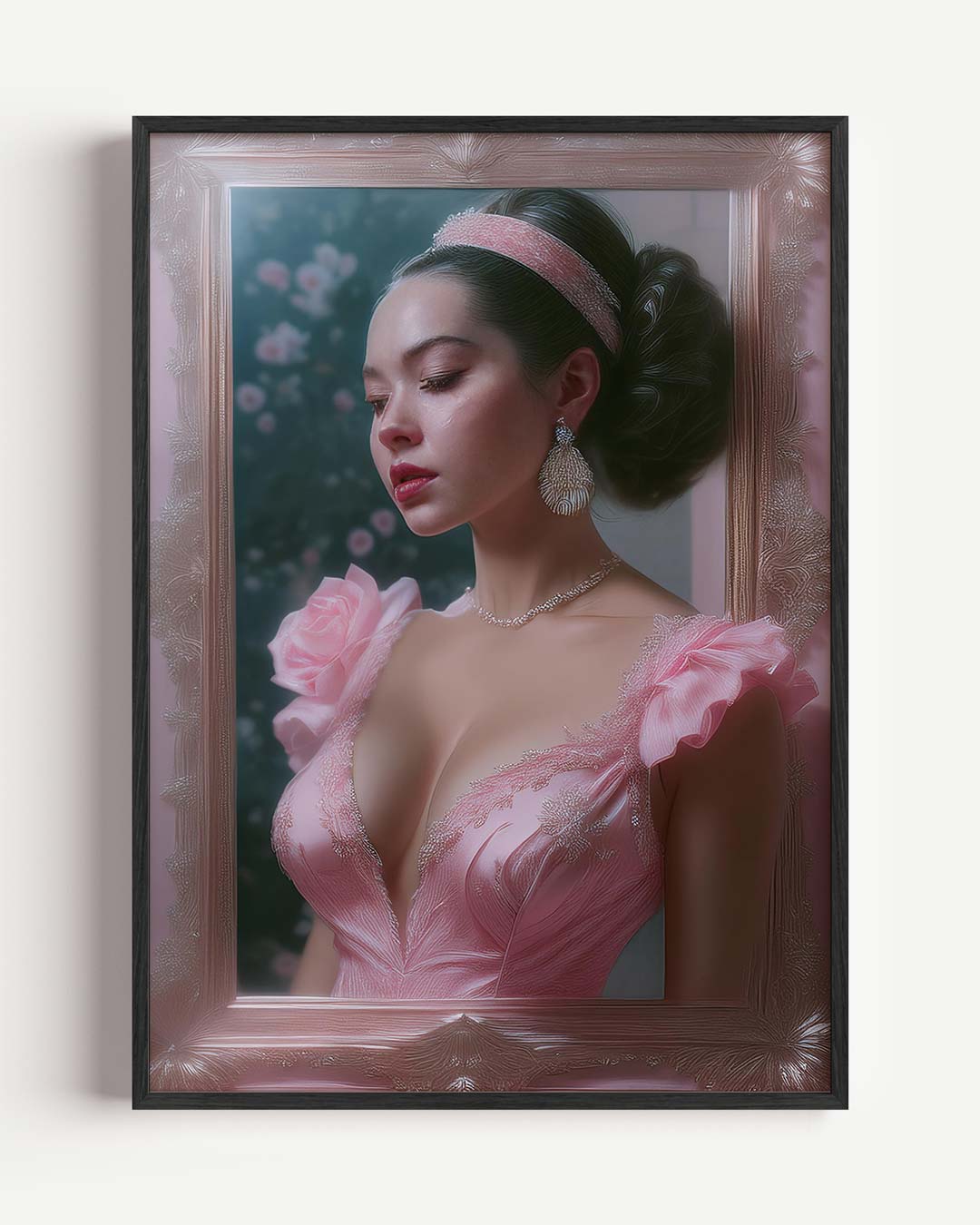 Sierlijke Elegantie Portret Poster-WallArtistic