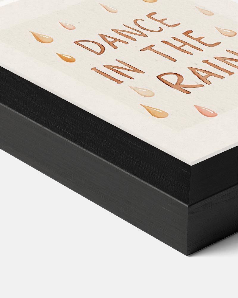 Inspirerende Regen Dans Poster-WallArtistic