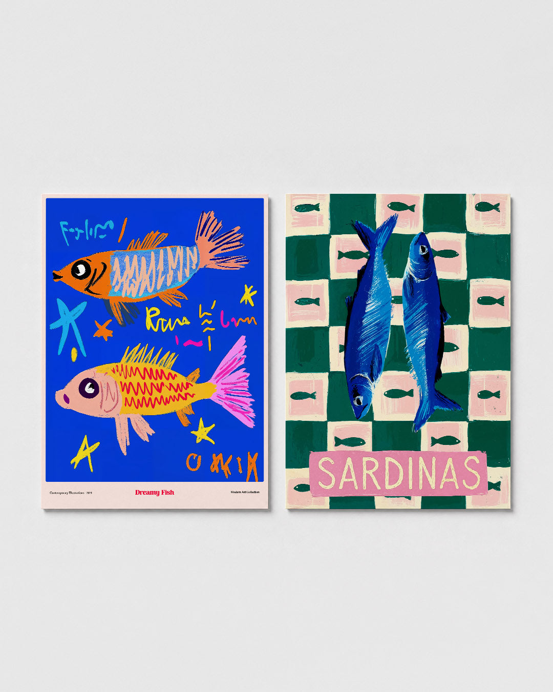 Vrolijke vissen Posterset