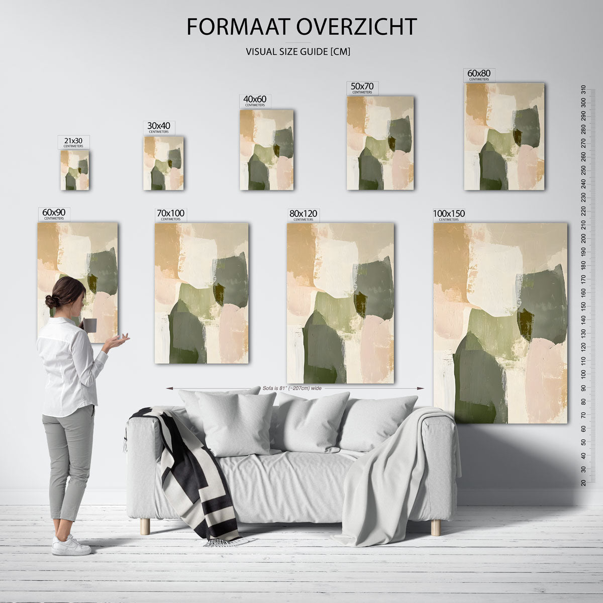 Abstracte vormen Poster