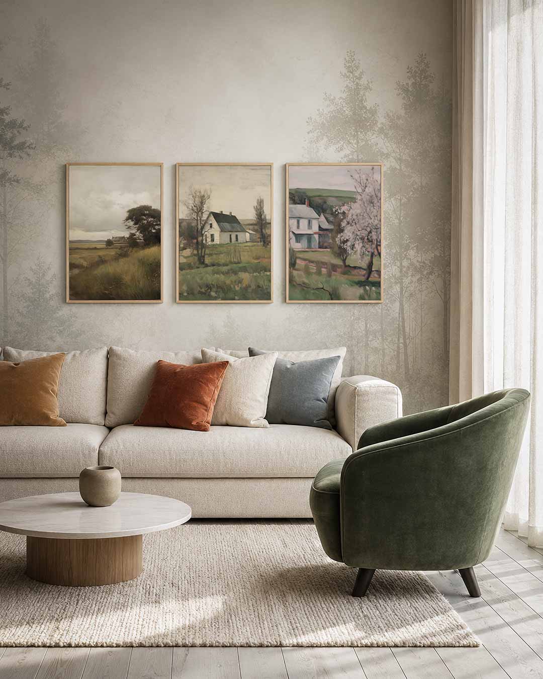 Landschap en rust Posterset