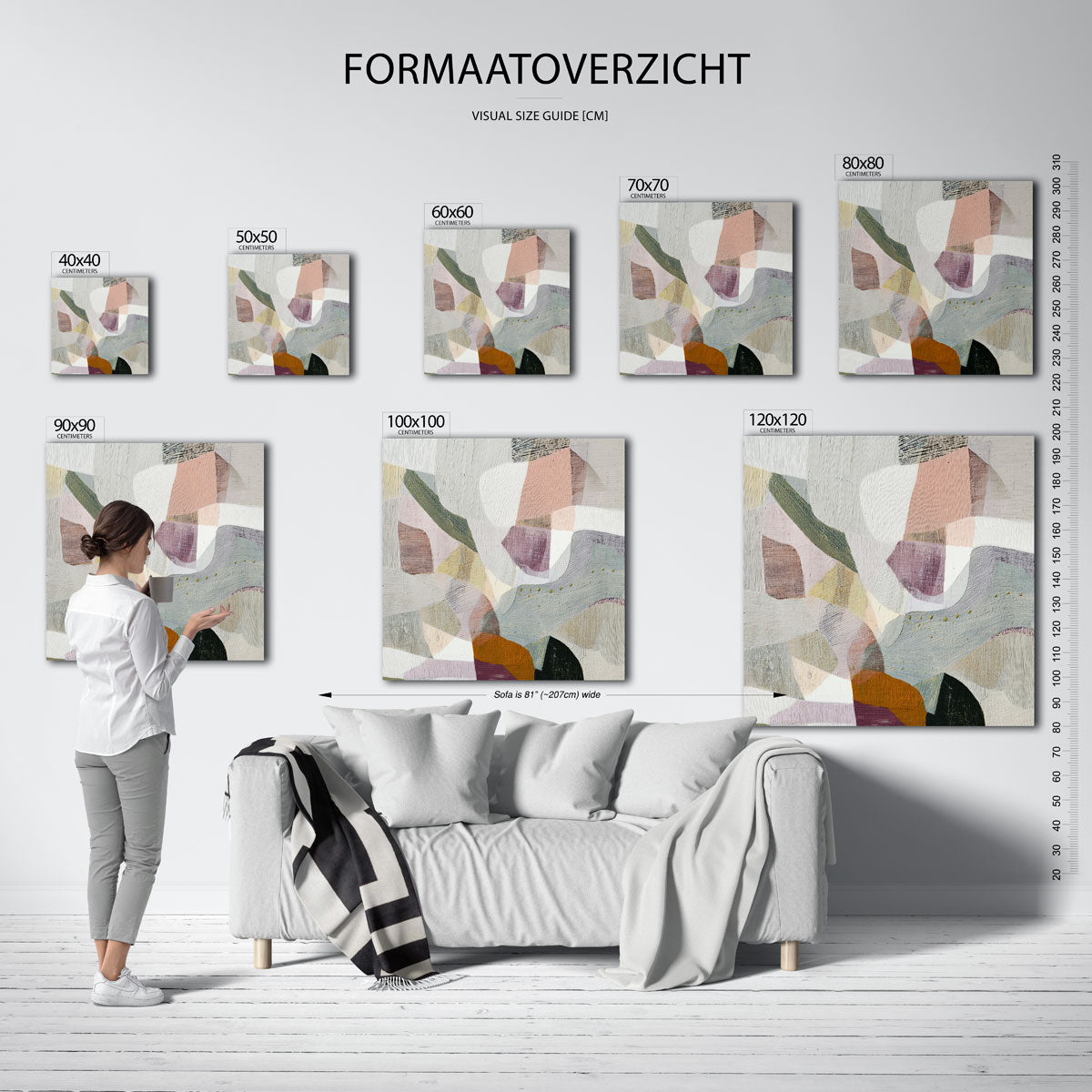 Abstracte vormen Poster