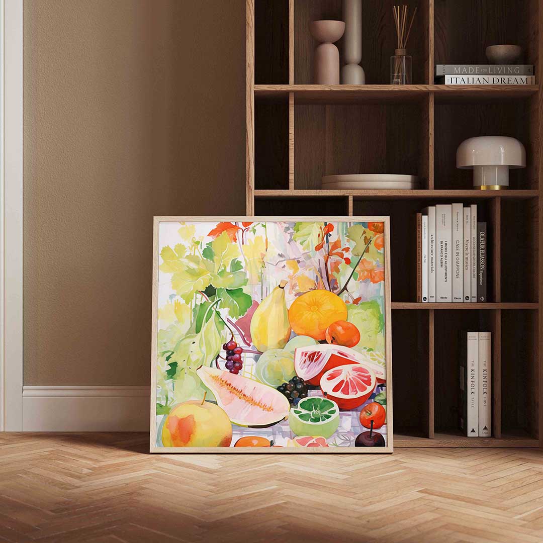 Fruit en bladeren Poster