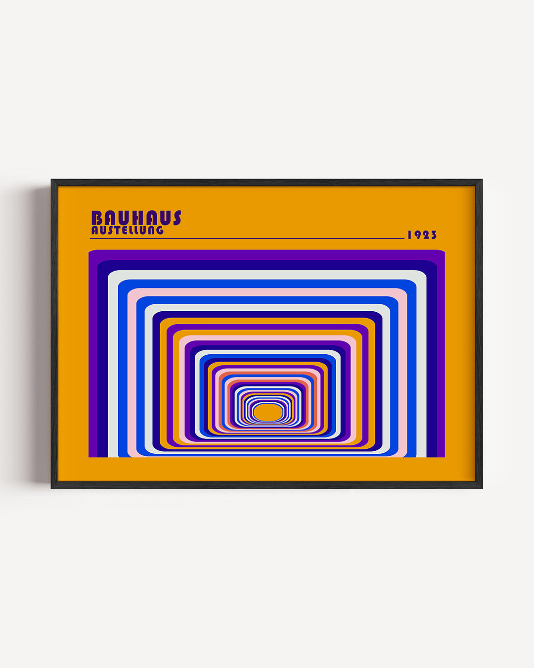 Kleurrijke lijnenspiralen Poster