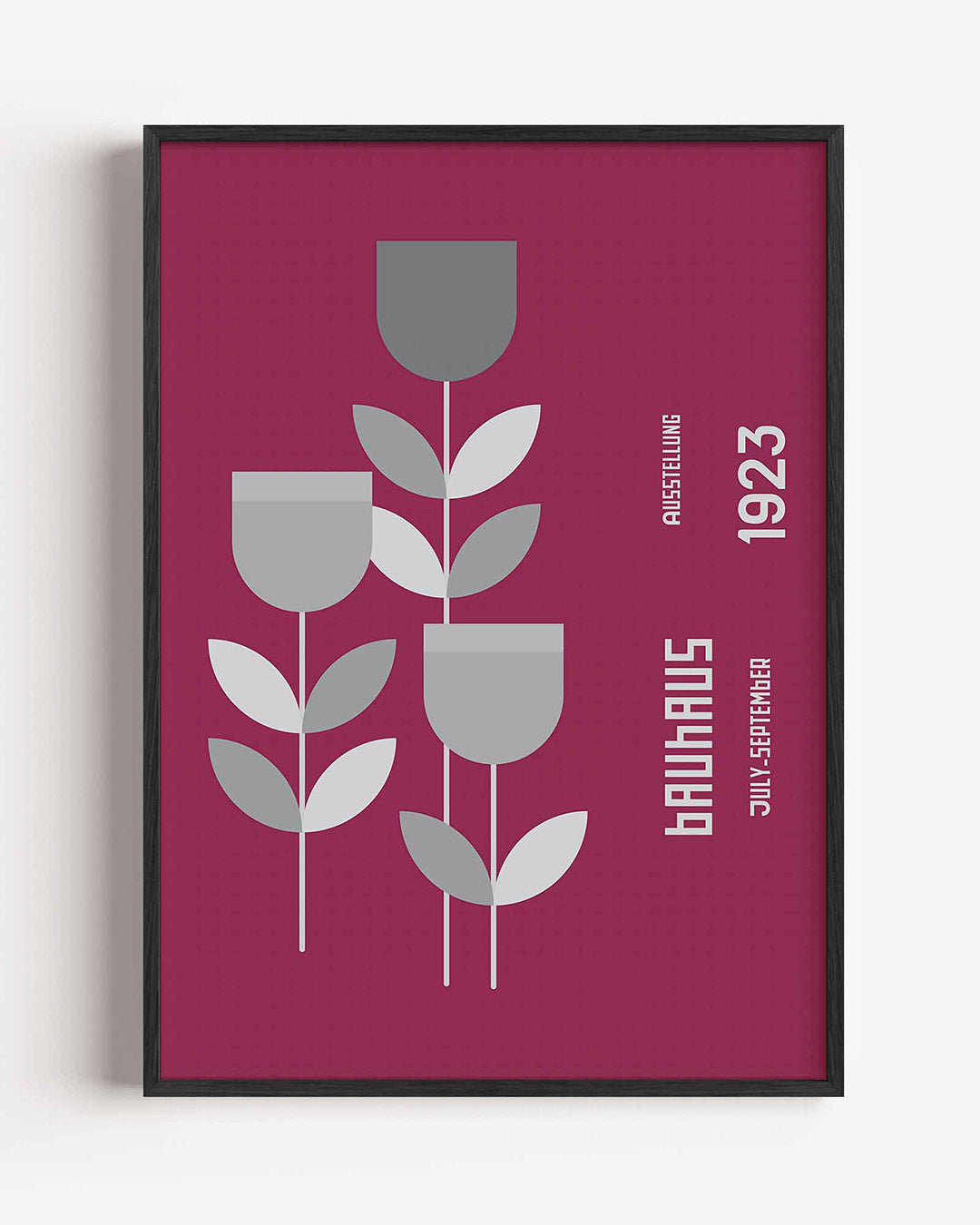 Grafische bloemvormen Poster