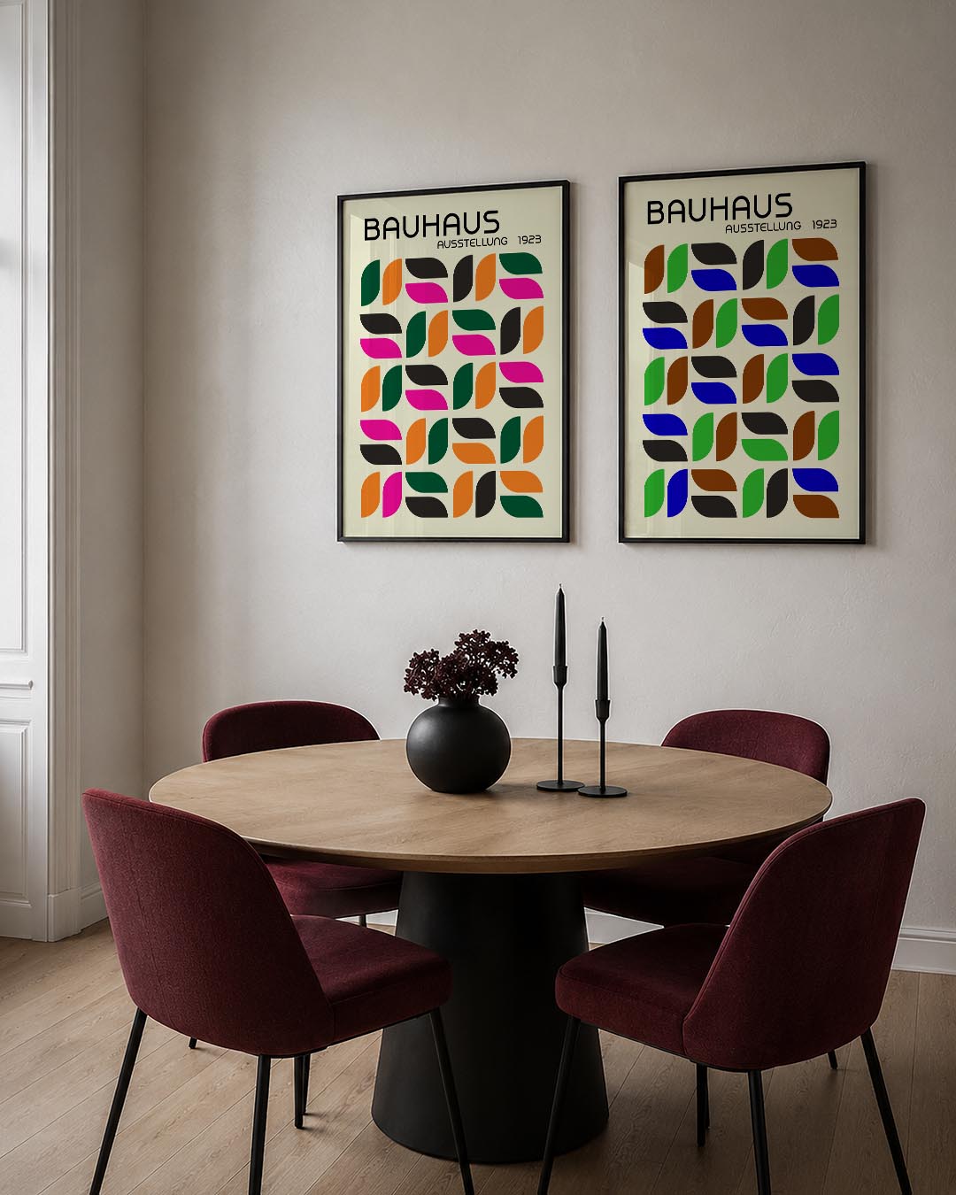 Vorm en kleurenspel Posterset