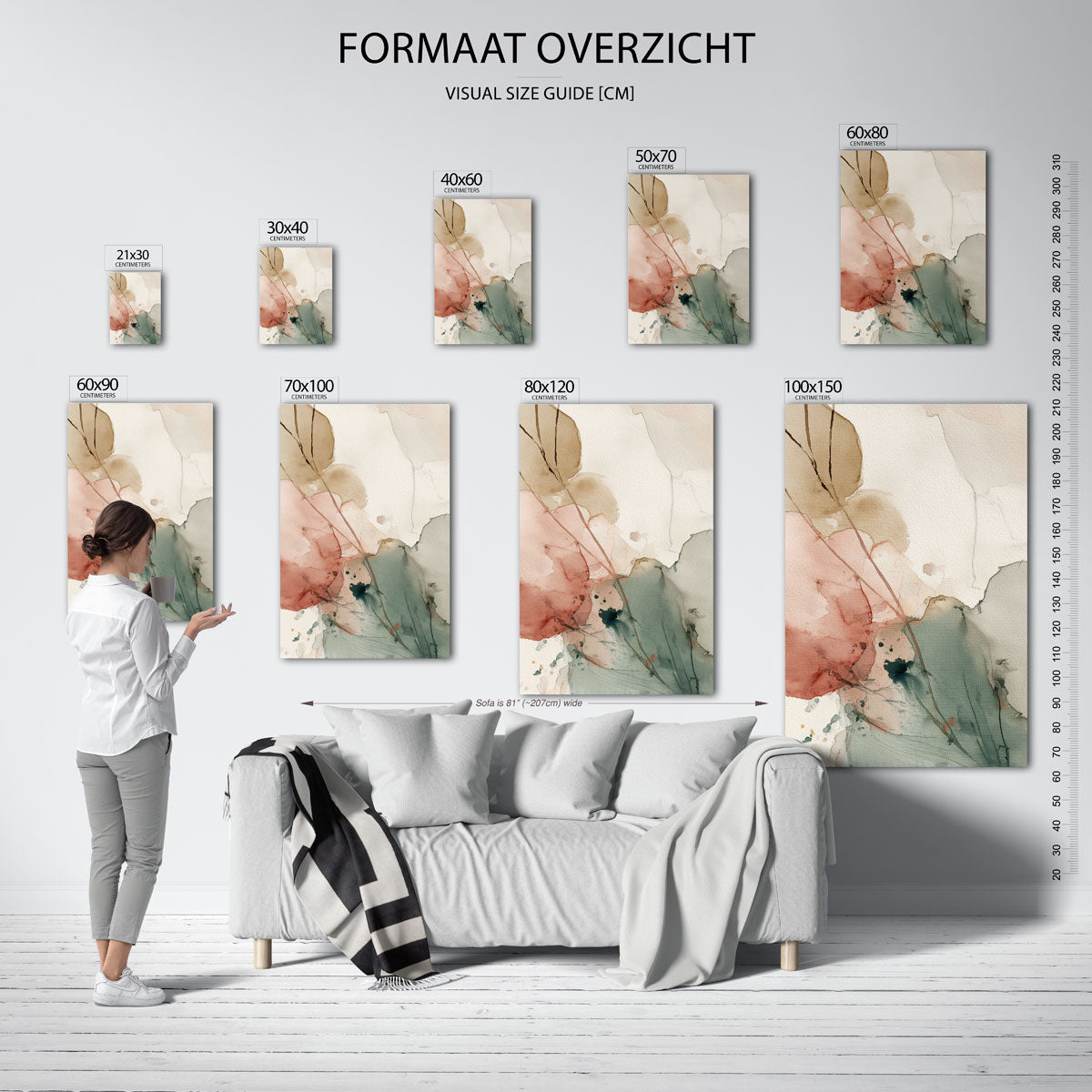 Abstracte vormen Poster