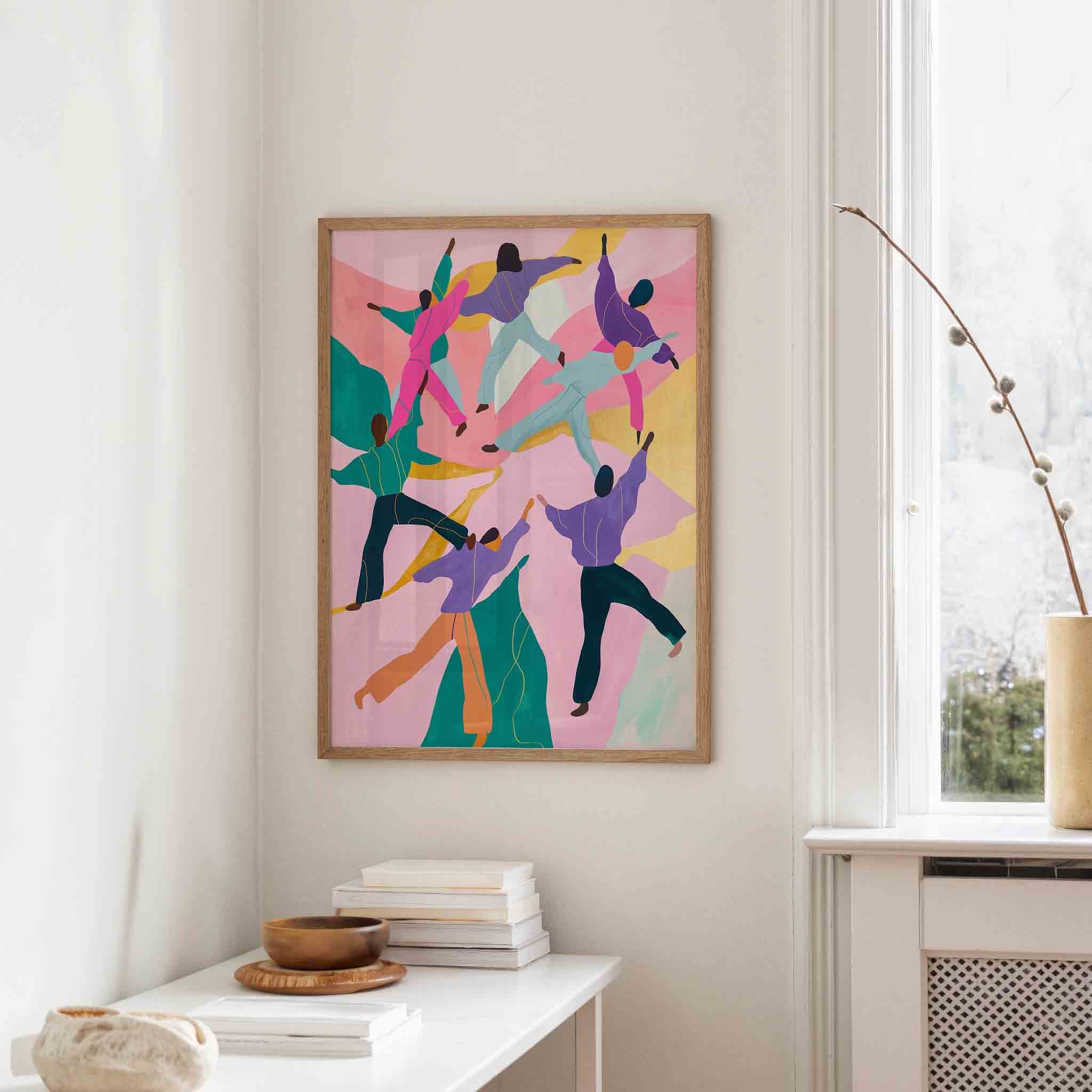 Dansende figuren Poster