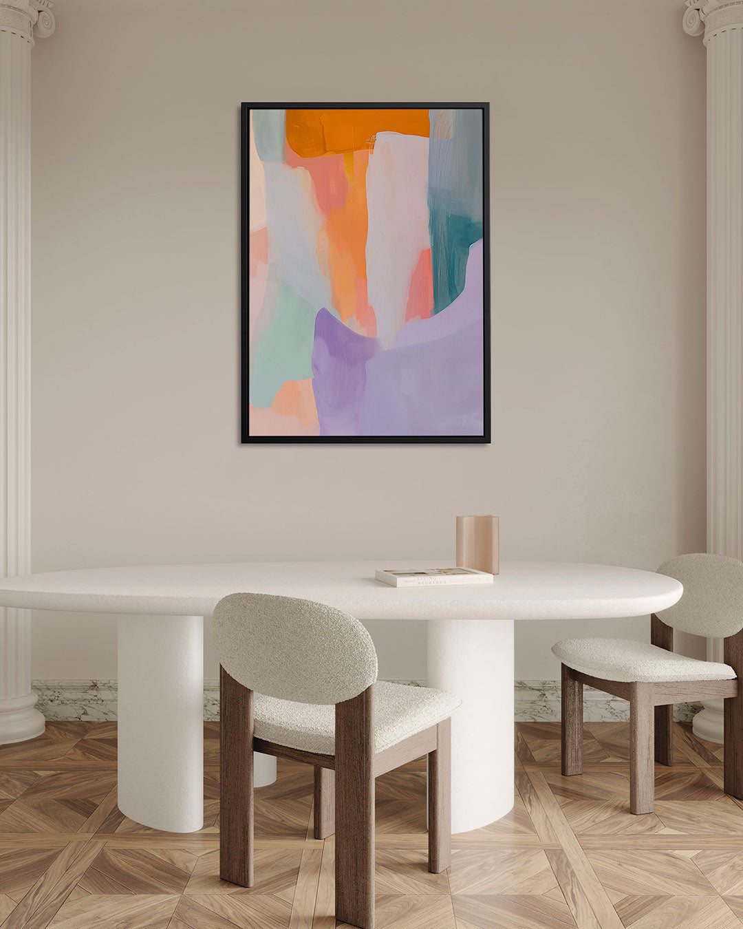 Kleurrijke vormen Kunstwerk