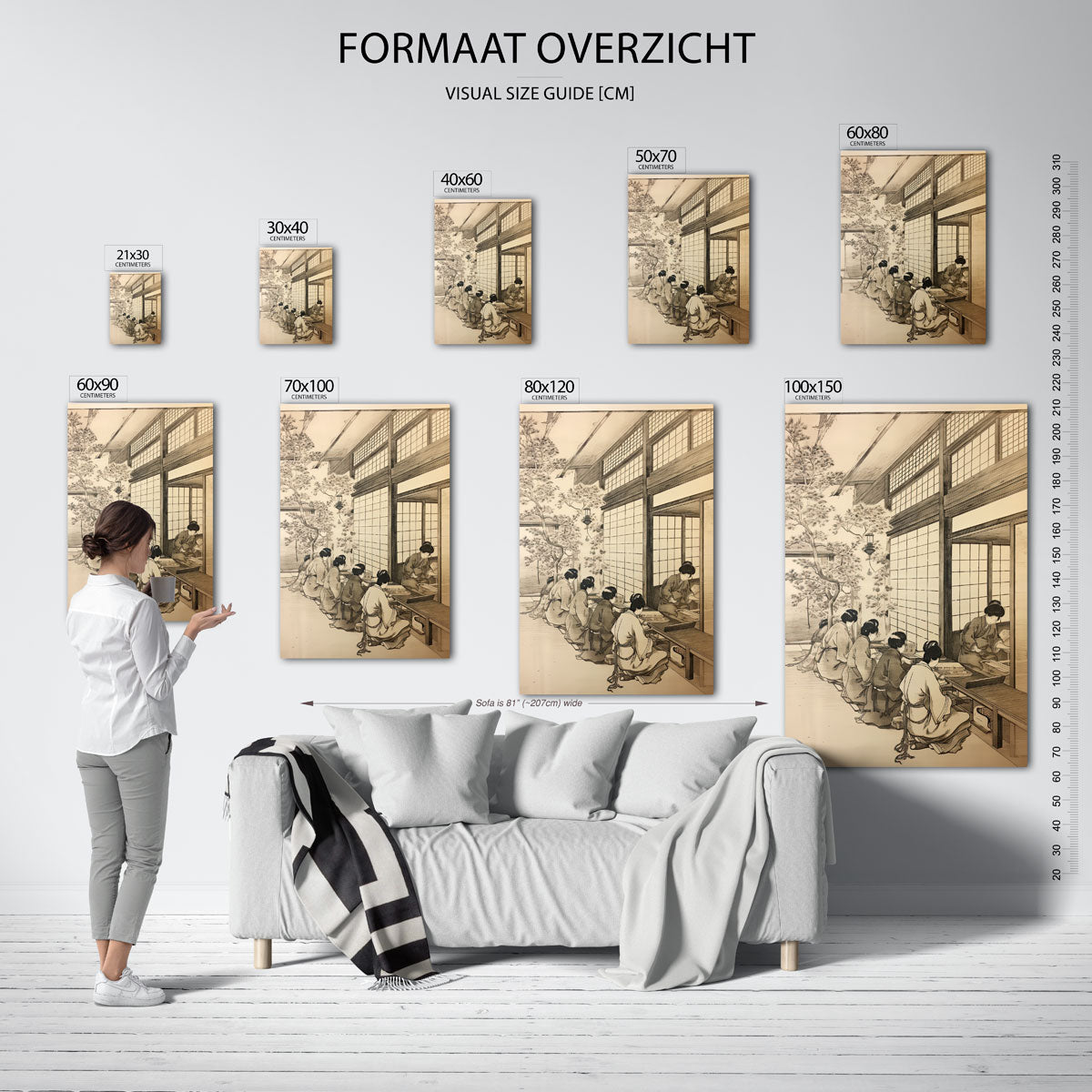 Japanse theeceremonie Poster