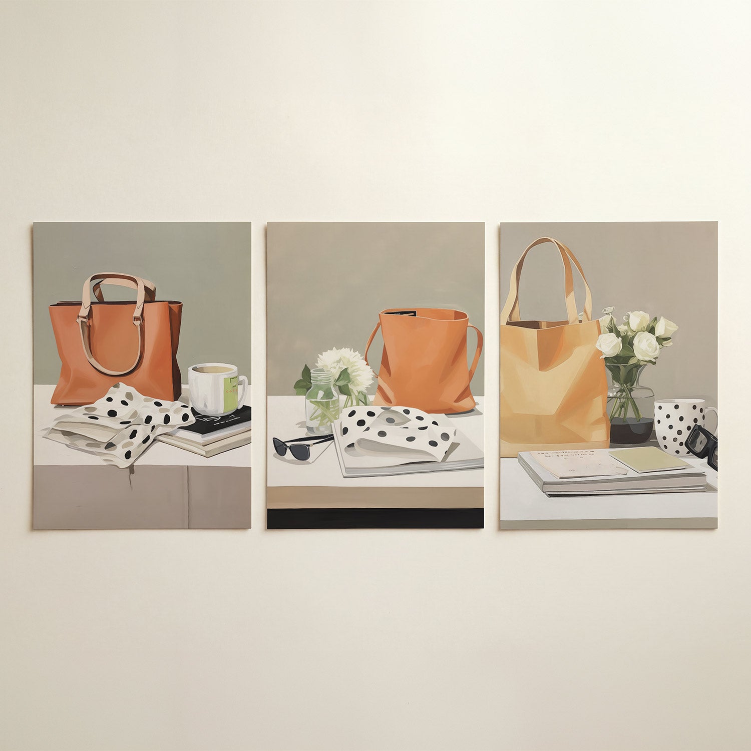Stilleven met tas Posterset