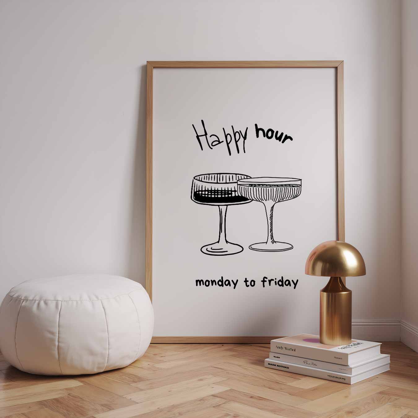 Happy Hour Inspiratieposter-WallArtistic