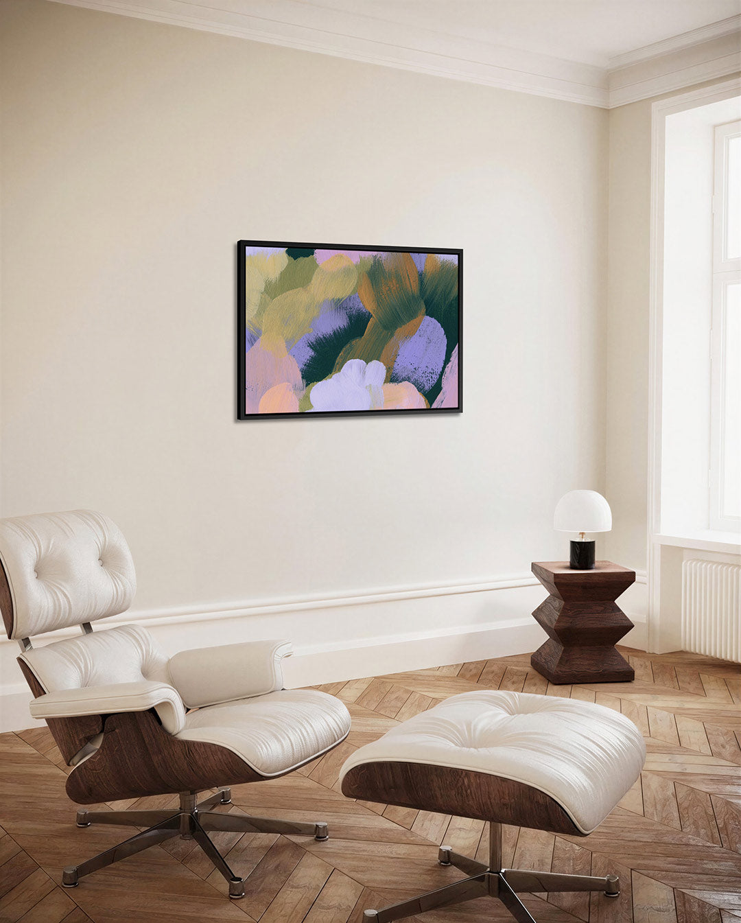 Kleurrijke vegen Kunstwerk