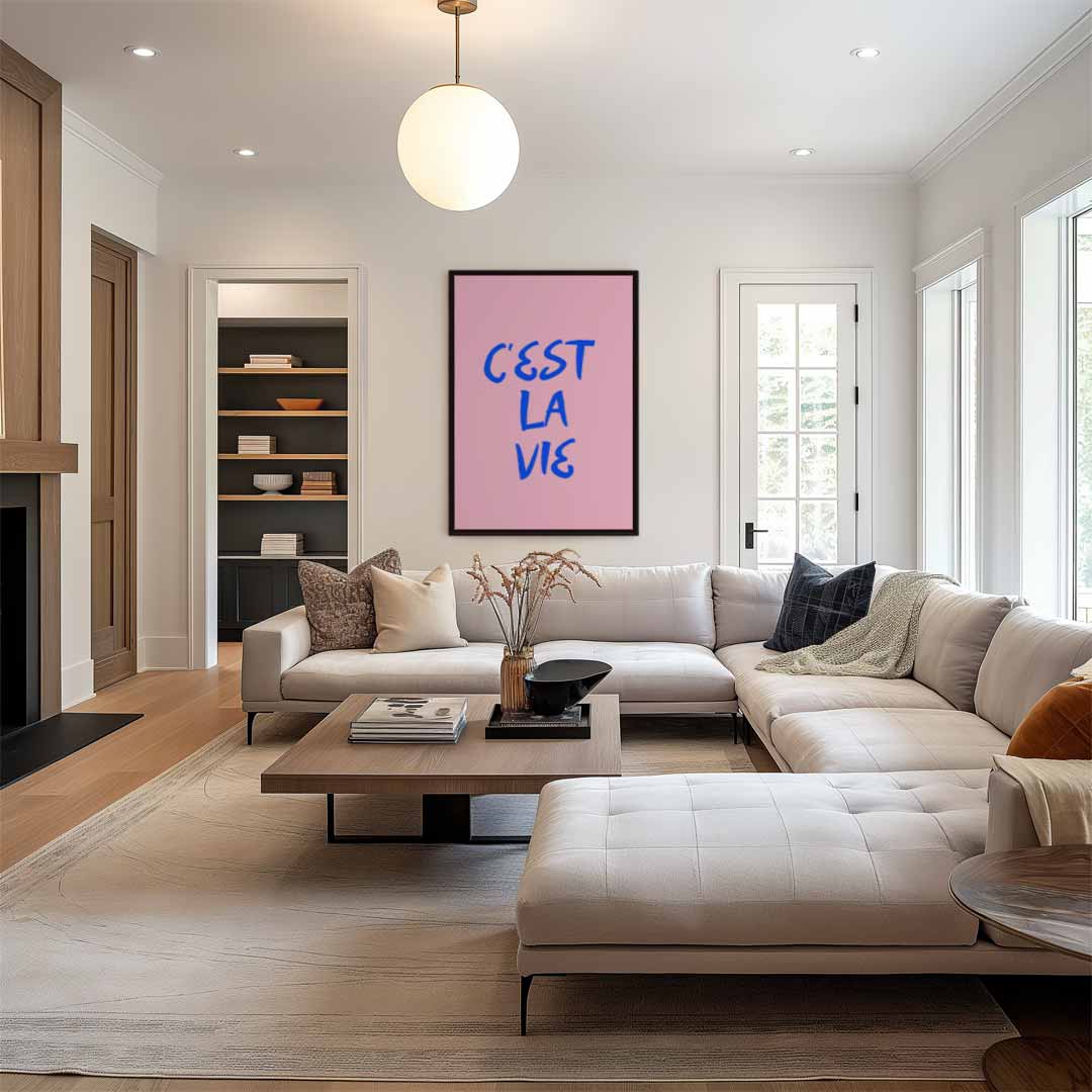 C'est La Vie Wanddecoratie Kunstwerk-canvas-dibond-plexiglas-wanddecoratie-WallArtistic