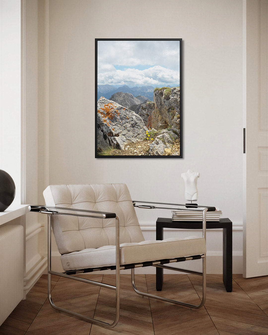 Berglandschap met rotsen Kunstwerk