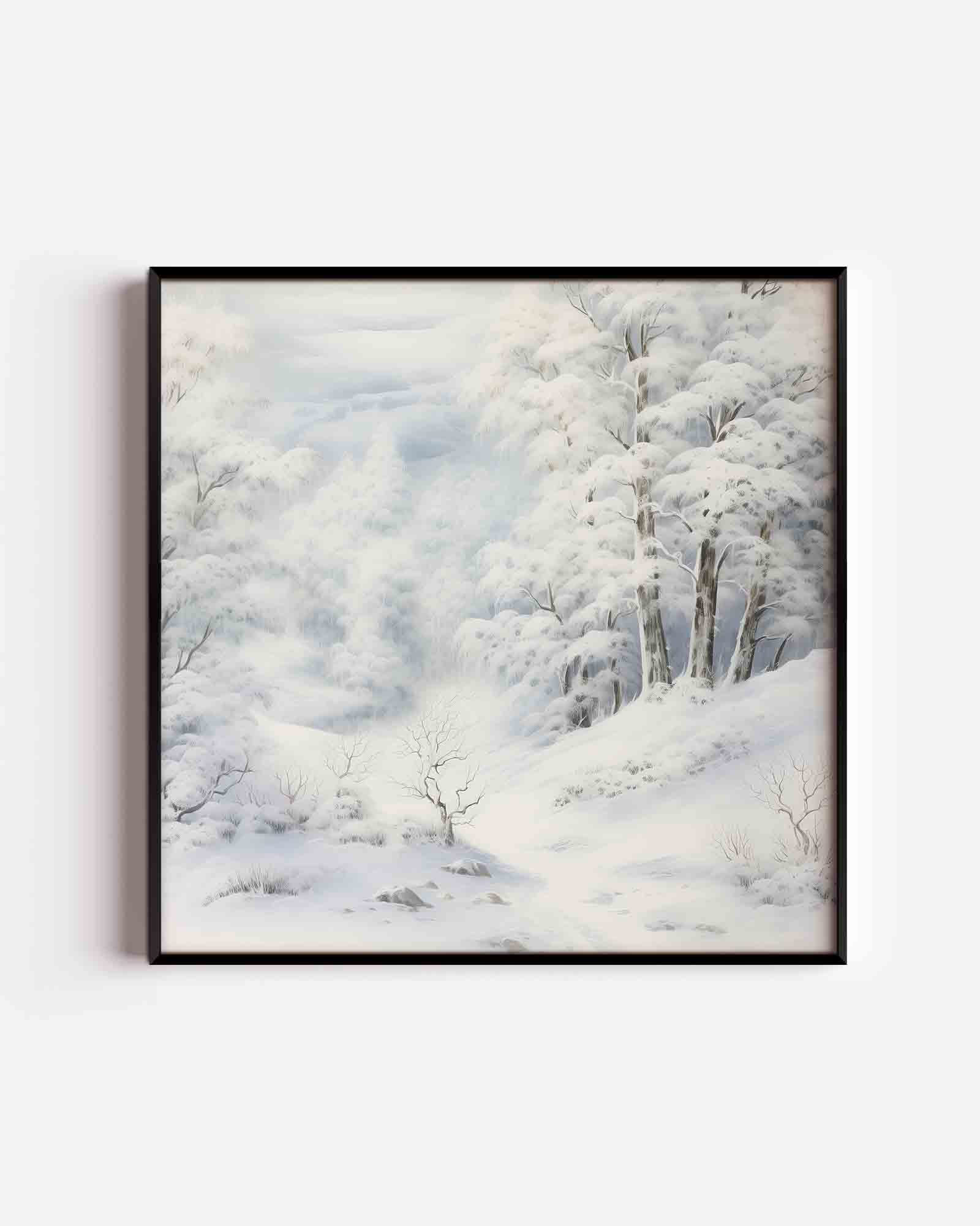 Winterlandschap Poster
