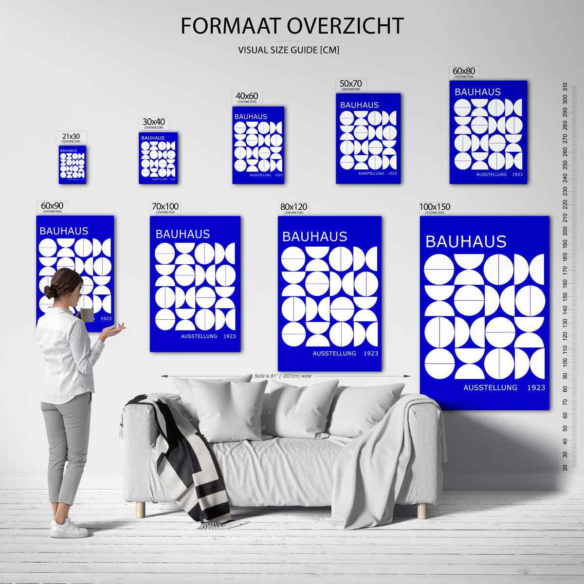Vormritme en kleur Poster