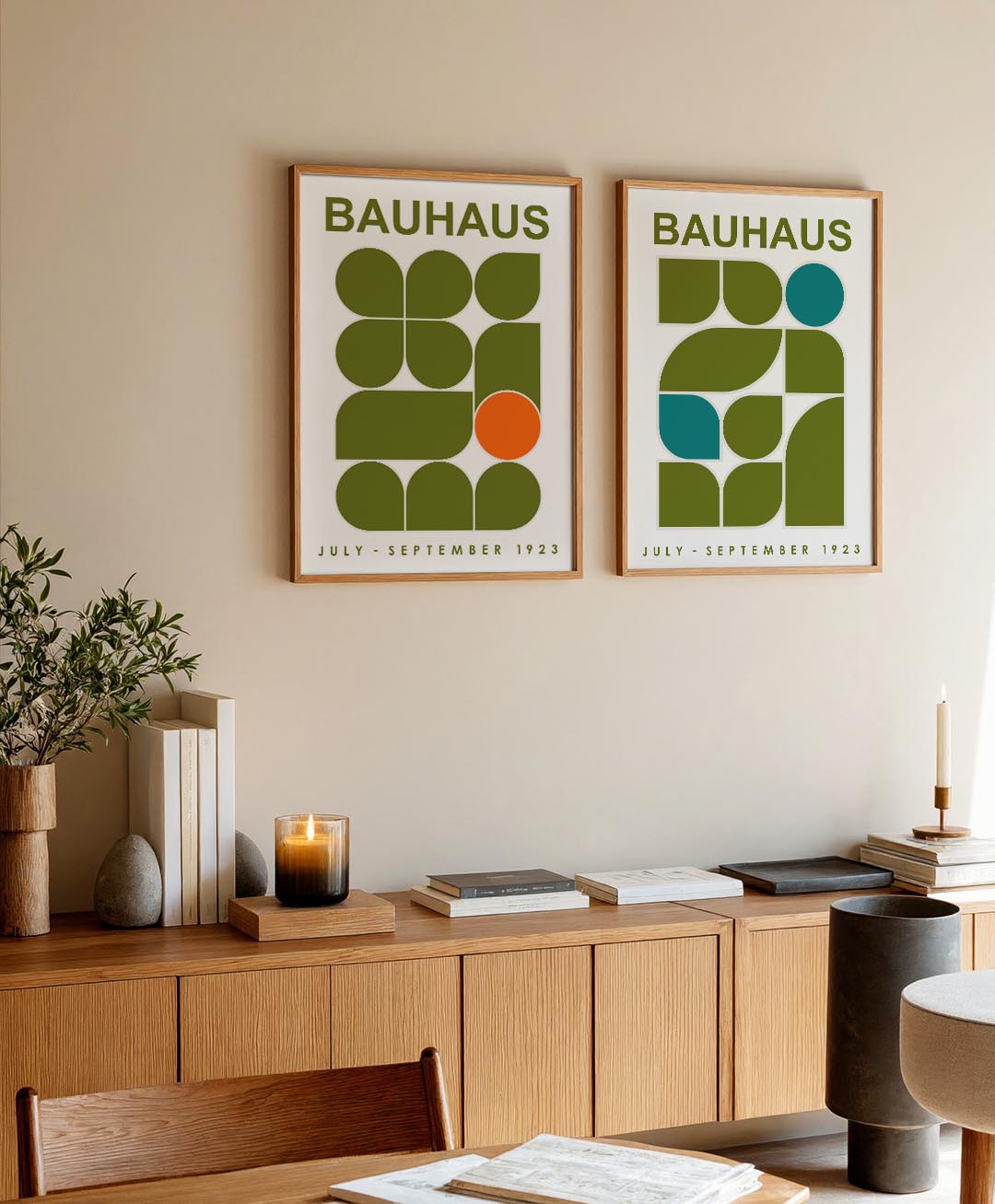 Vormen en kleurvlakken Posterset