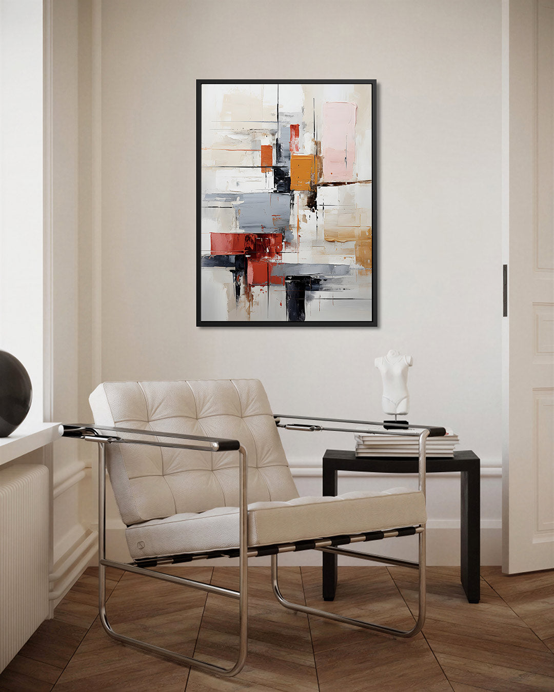 Geometrische kleurencompositie Kunstwerk