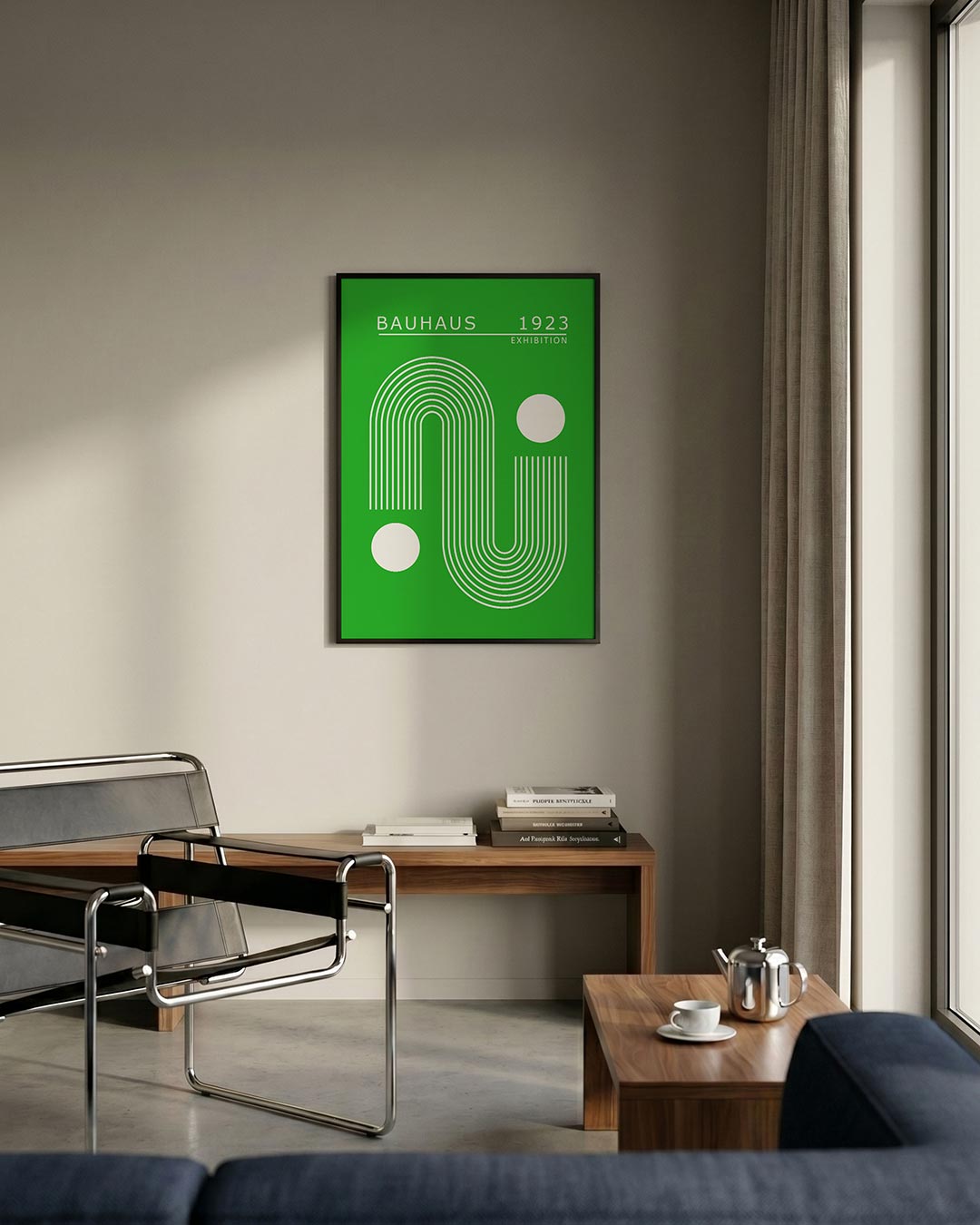 Lijnen en cirkelvormen Poster