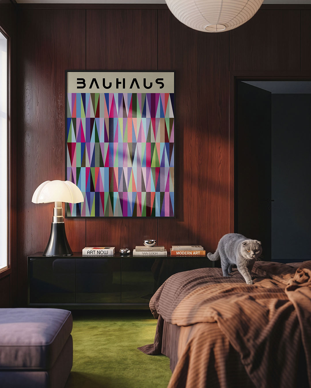 Vormritme en kleur Poster