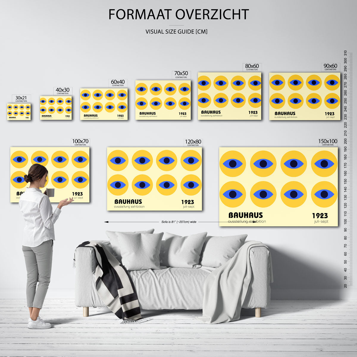 Oogvormen herhaling Poster