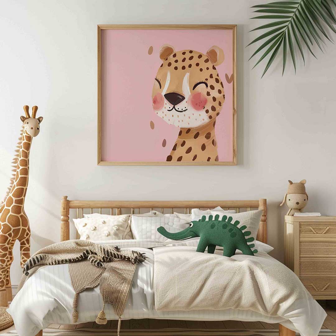 Lachende luipaard Poster