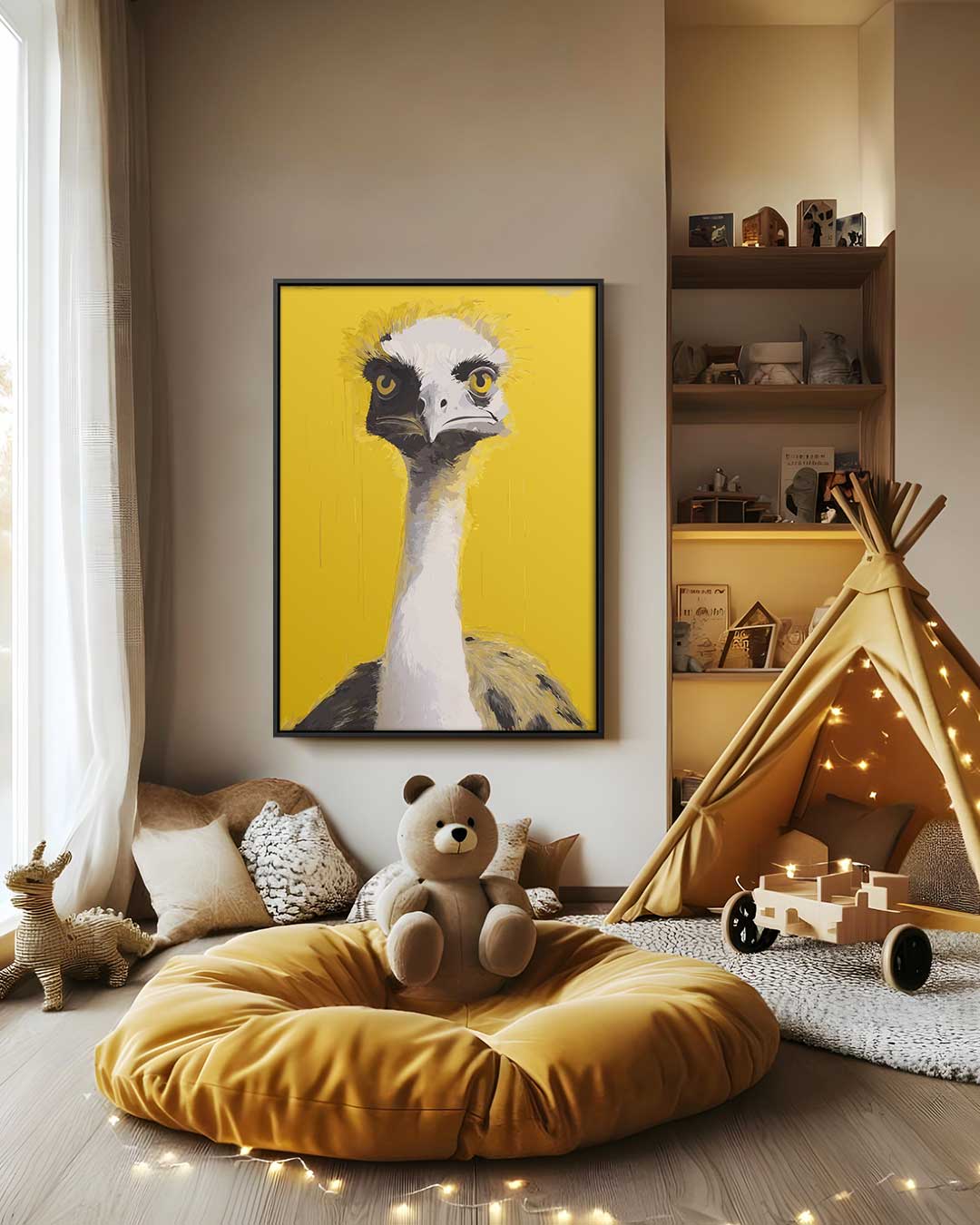 Ostrich Portrait Artwork
