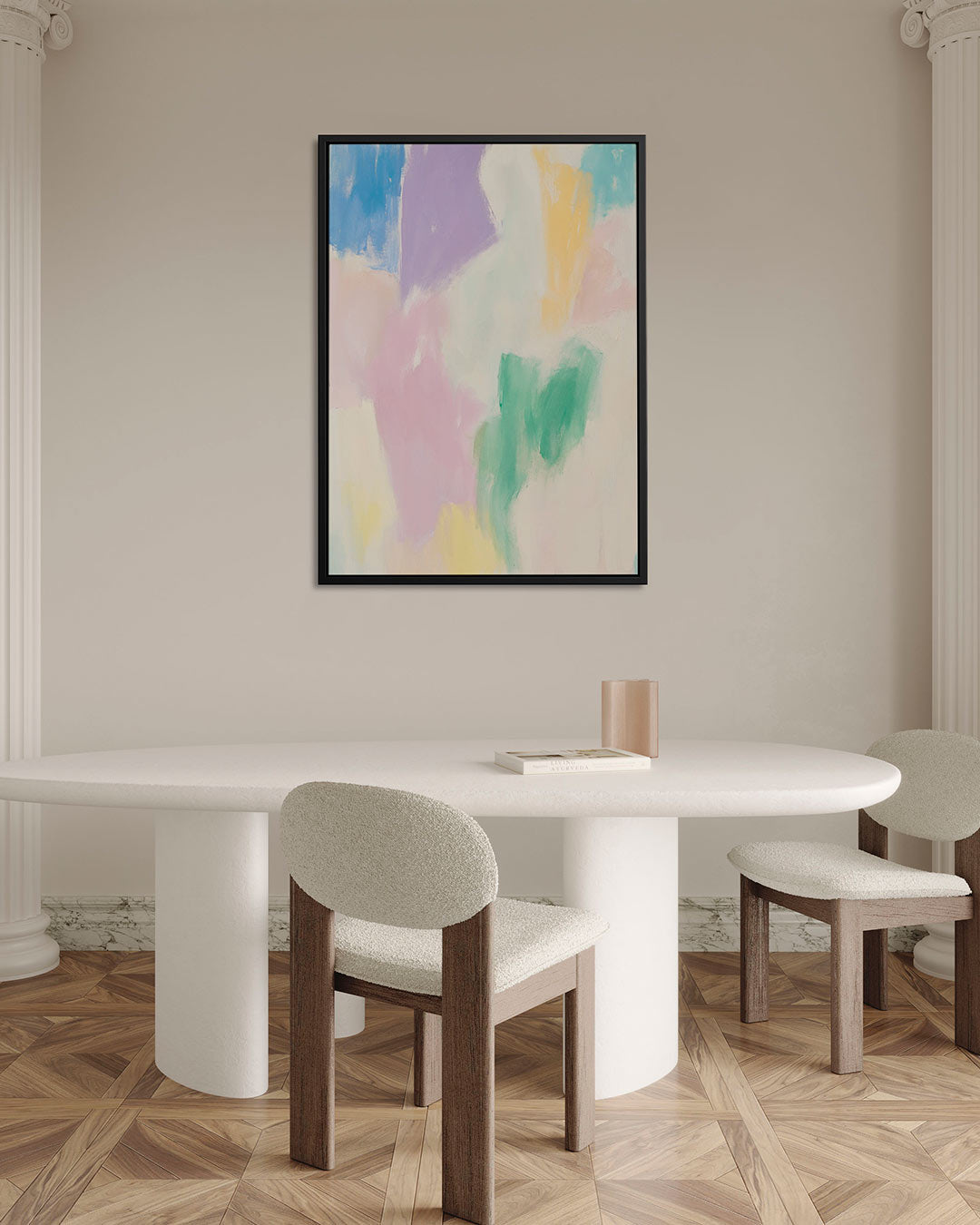 Kleurrijke vegen Kunstwerk