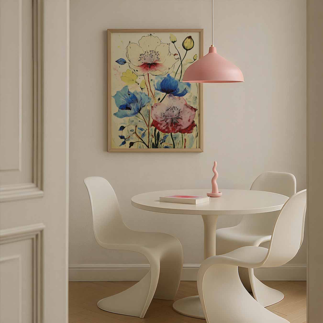 Bloemenpracht op Canvas Poster-WallArtistic