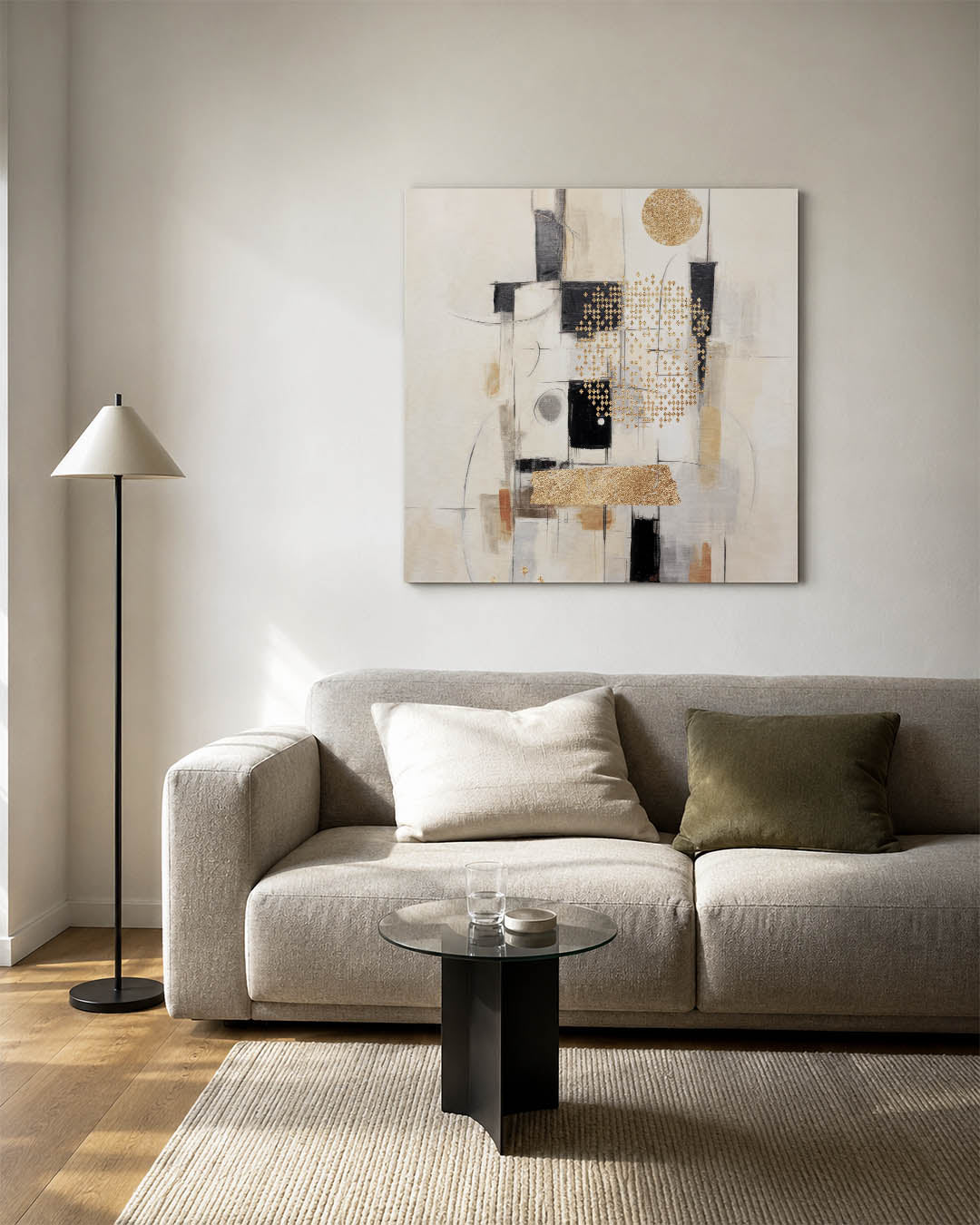 Geometrische compositie Kunstwerk