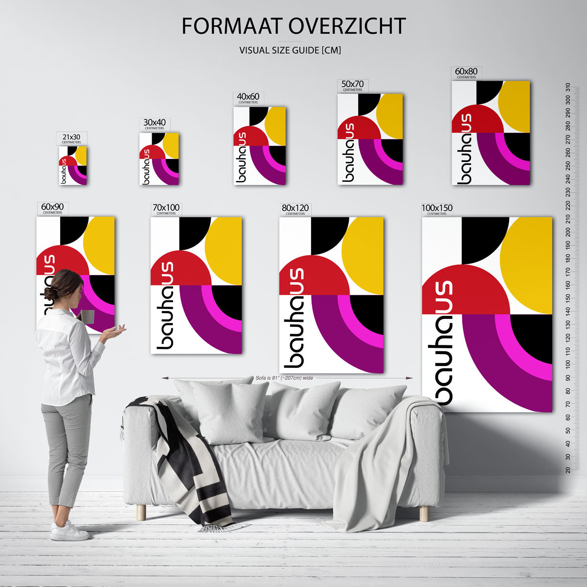 Vormen en kleurvlakken Poster