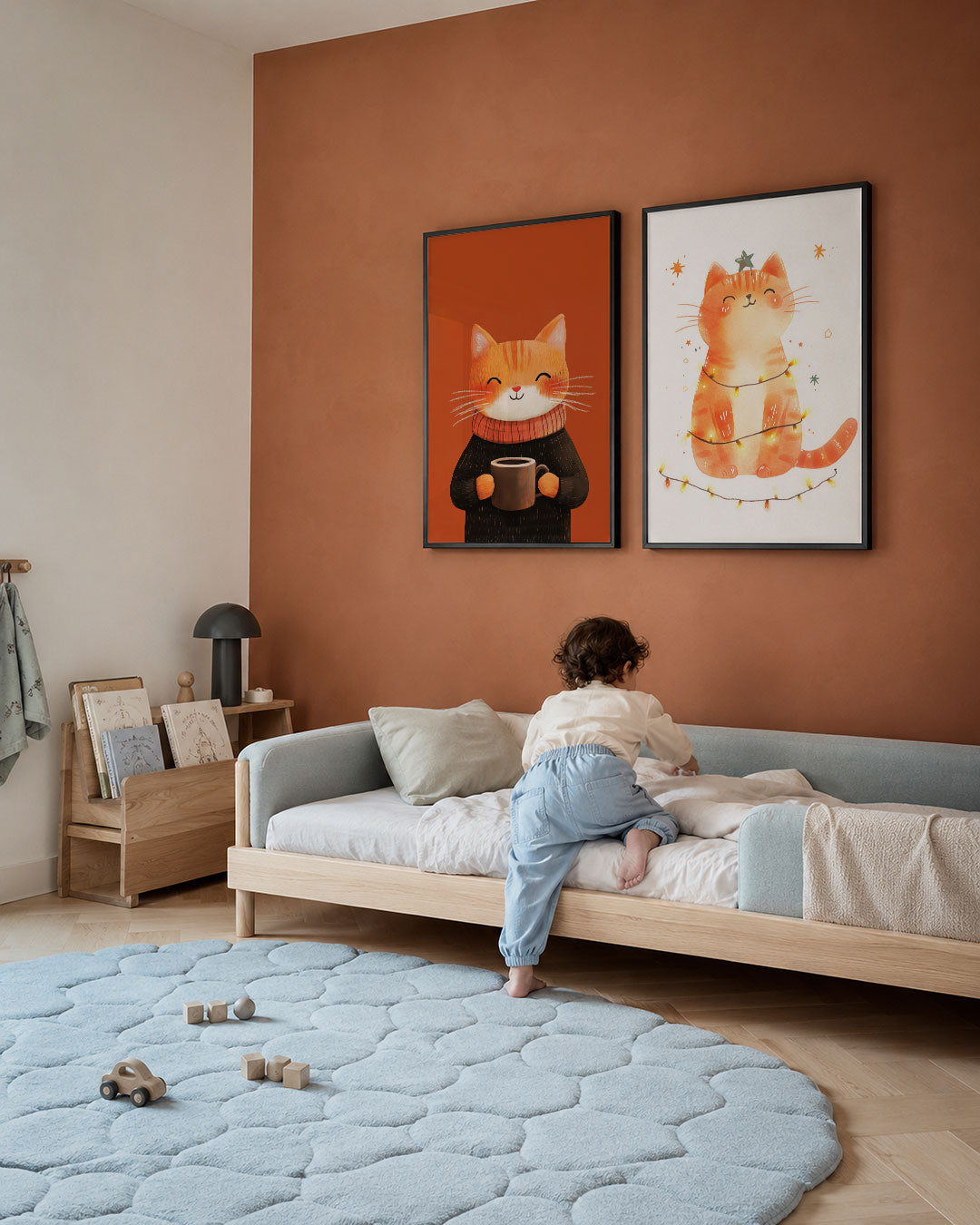 Warme kattenknuffel Posterset