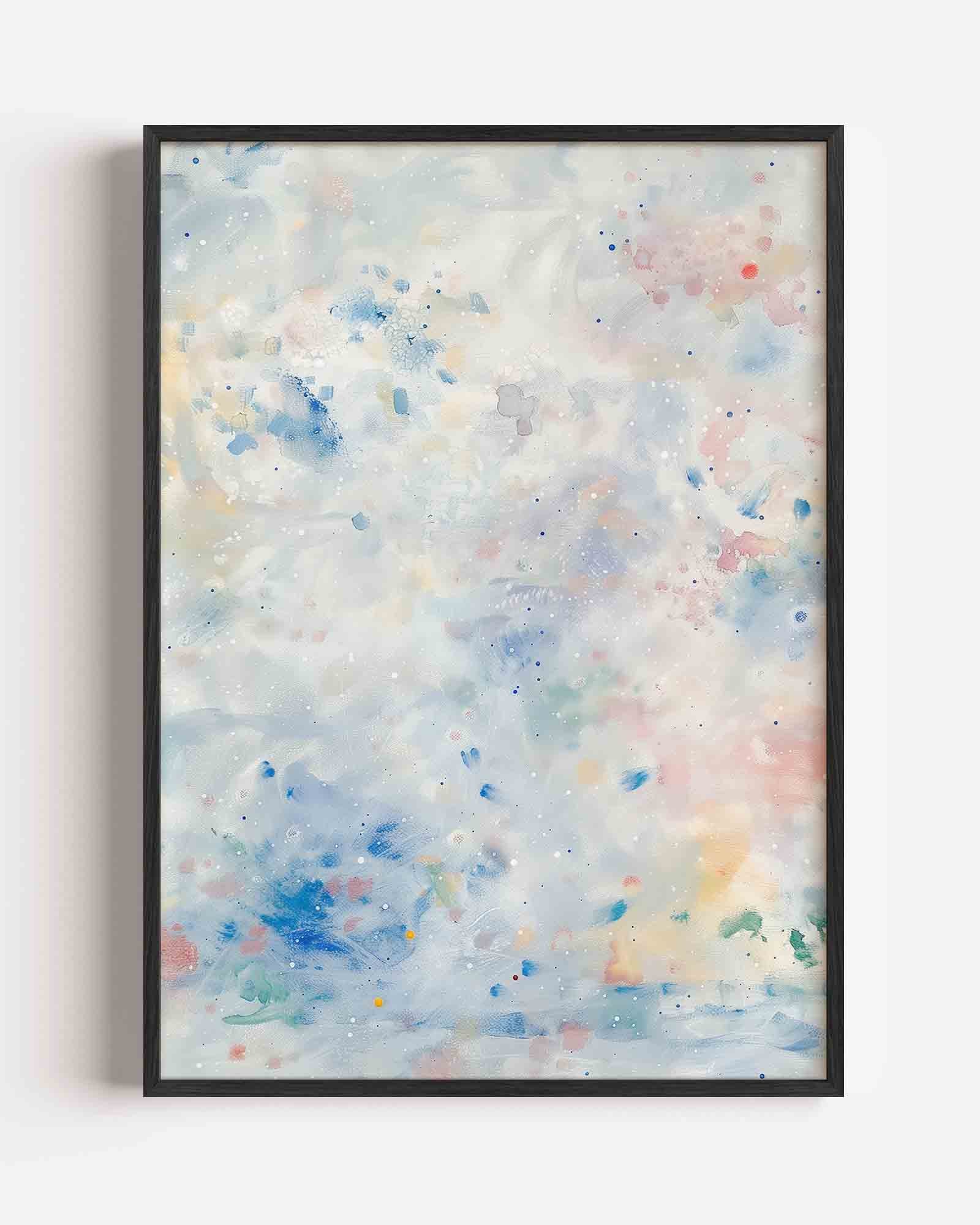 Abstracte vlekken en stippen Poster