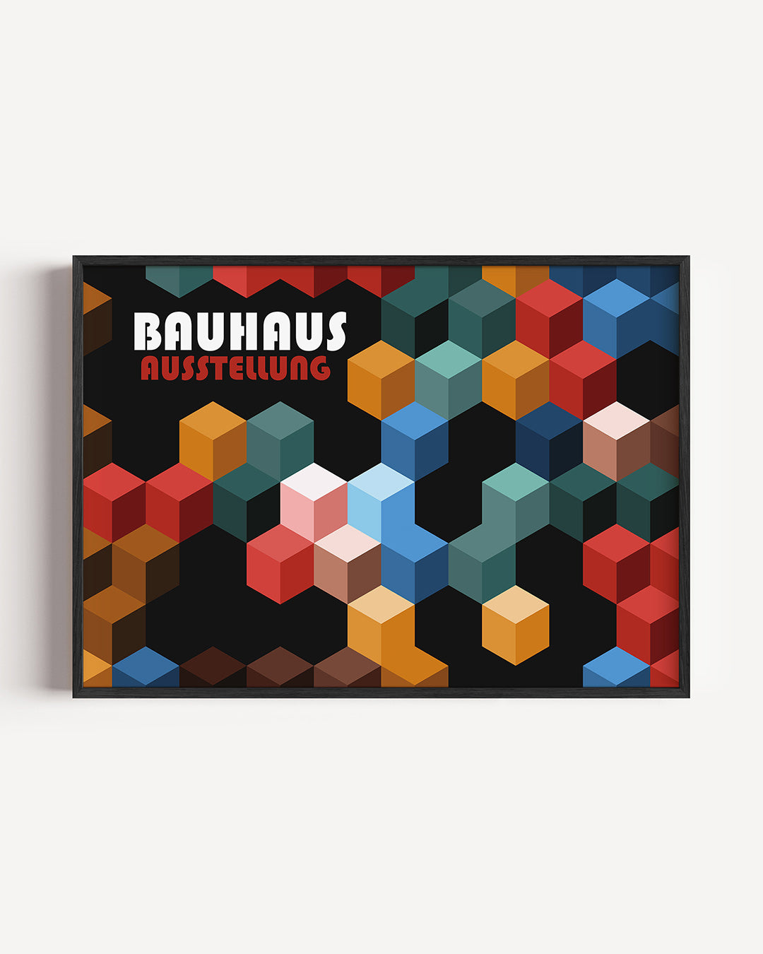 Kubusvormen en kleur Poster
